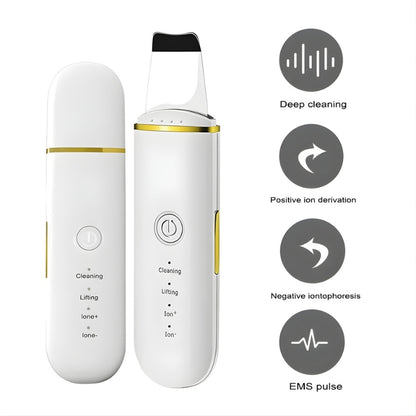 White Ultrasonic Skin Scrubber