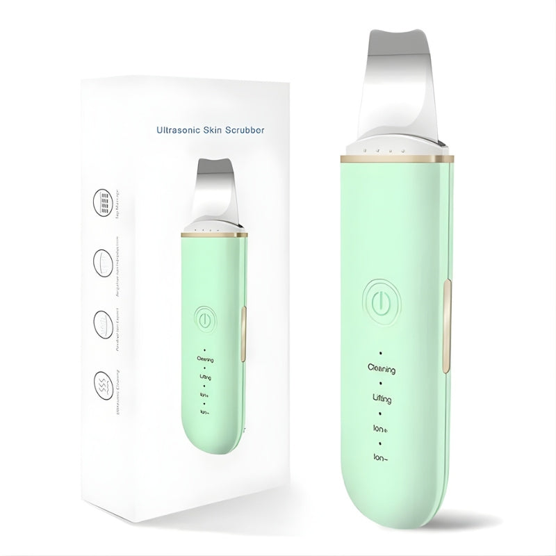 Ultrasonic Skin Scrubber Green