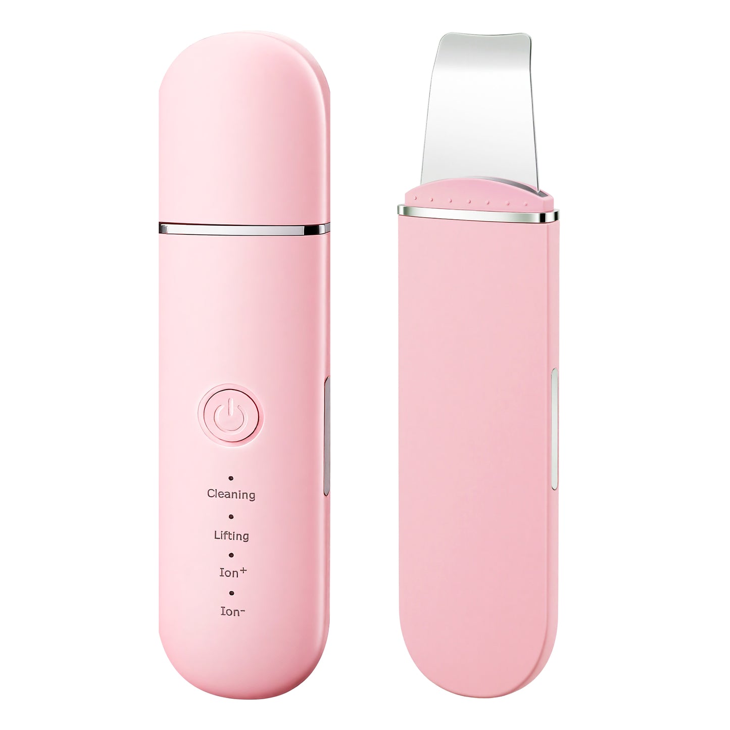 Pink Ultrasonic Skin Scrubber Device